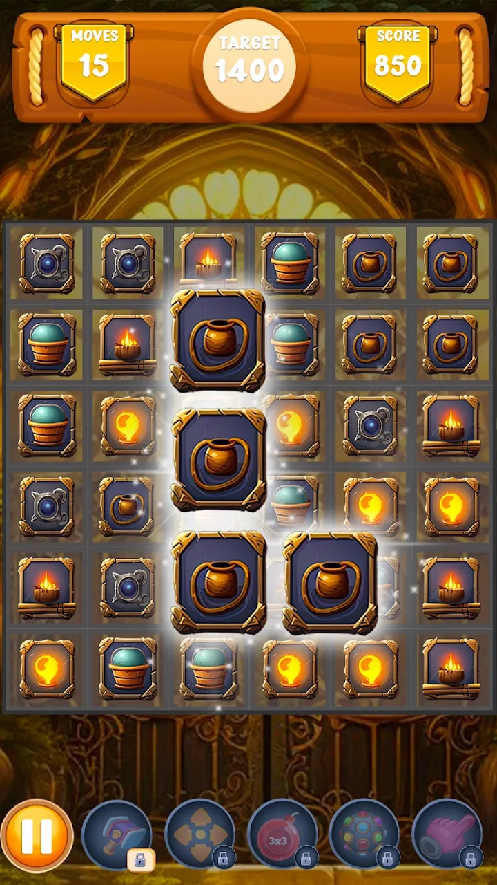 Zrzut ekranu z gry 2: Pole gry z relikwiami